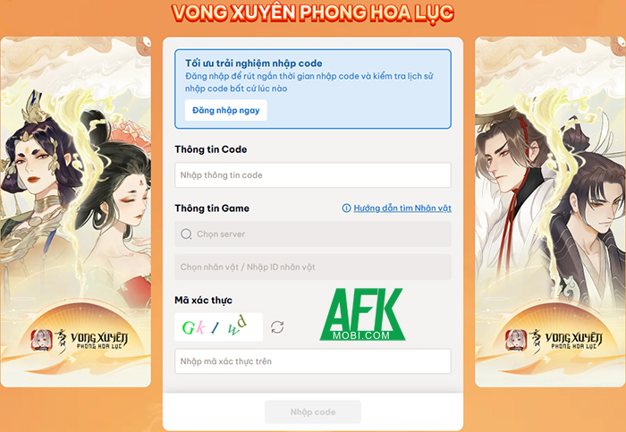Tổng hợp gift code game Vong Xuyên Phong Hoa Lục mới nhất trong tháng