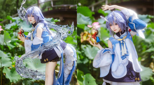 Cosplay Bạch Lộ của Honkai Star Rail phiên bản cực kỳ trong trẻo