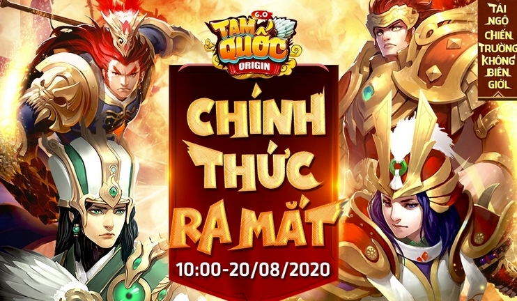 Nhận ngay Giftcode Tam Quốc Origin mừng game chính thức ra mắt