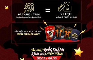 FIFA Online 4 tung sự kiện mừng Quốc Khánh cực HOT: Nhân đôi lượt mở quà, 100% sở hữu free thẻ Việt Nam +8 và Mùa ICONS