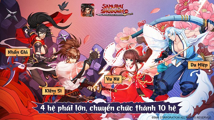 Toàn tập các hệ phái, chuyển chức nhân vật trong Samurai Shodown VNG