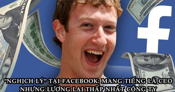 Hé lộ mức lương tại Facebook: Thấp nhất 1 USD, cao nhất lên tới hơn nửa triệu USD