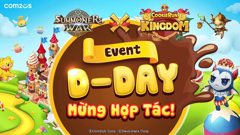 Com2us hé lộ màn hợp tác của 2 tựa game đình đám Summoners War và Devsisters Cookie Run: Kingdom