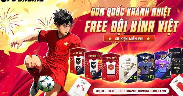 Mừng Quốc khánh, FC Online tặng miễn phí người chơi trọn đội hình cầu thủ Việt