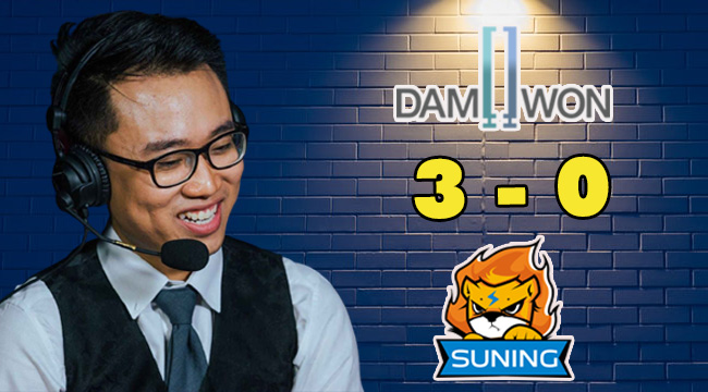 LMHT: BLV Hoàng Luân dự đoán DAMWON sẽ thắng Suning 3-0