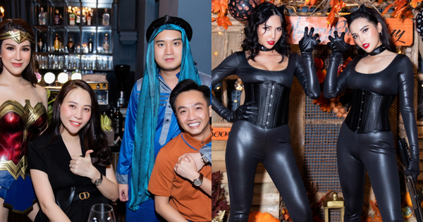 Dàn sao hoá trang Halloween trong tiệc sinh nhật nhà Diệp Lâm Anh: Kỳ Duyên - Minh Triệu sexy, vợ chồng Cường Đô La cũng có mặt