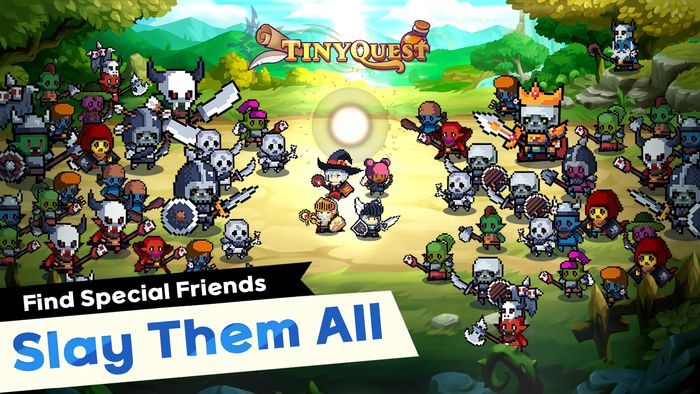 Săn lùng phù thủy trong tựa game nhập vai nhàn rỗi Tiny Quest : Idle RPG Game