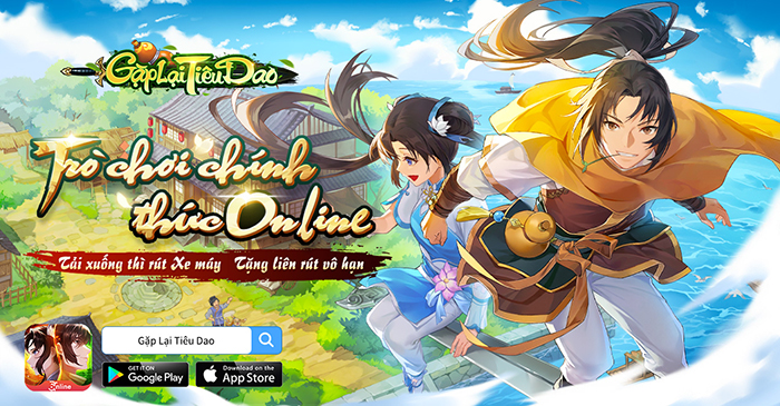 RPG tiên hiệp Gặp Lại Tiêu Dao chính thức ra mắt! Tải game quay thưởng nhận xe máy Vision - MOBILE